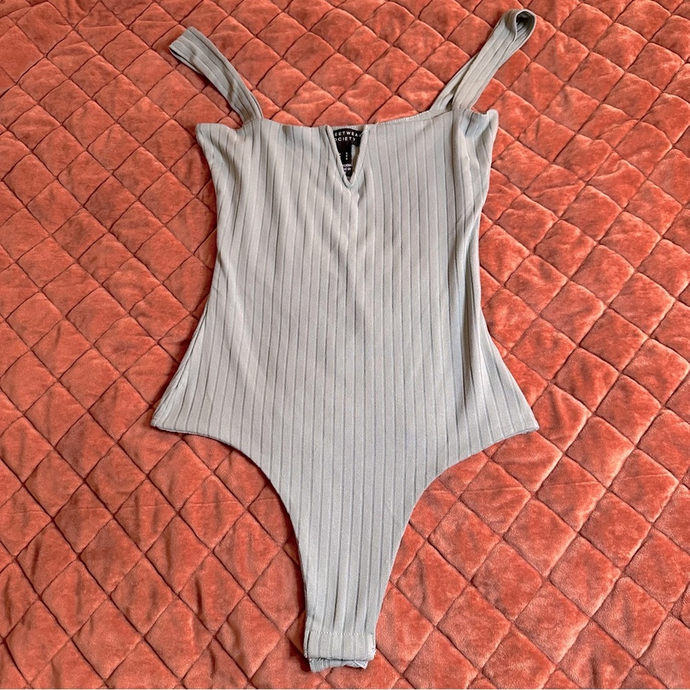 Sage ribbed bodysuit